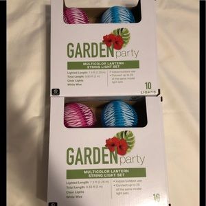Garden party lantern multicolor lights lot of 2